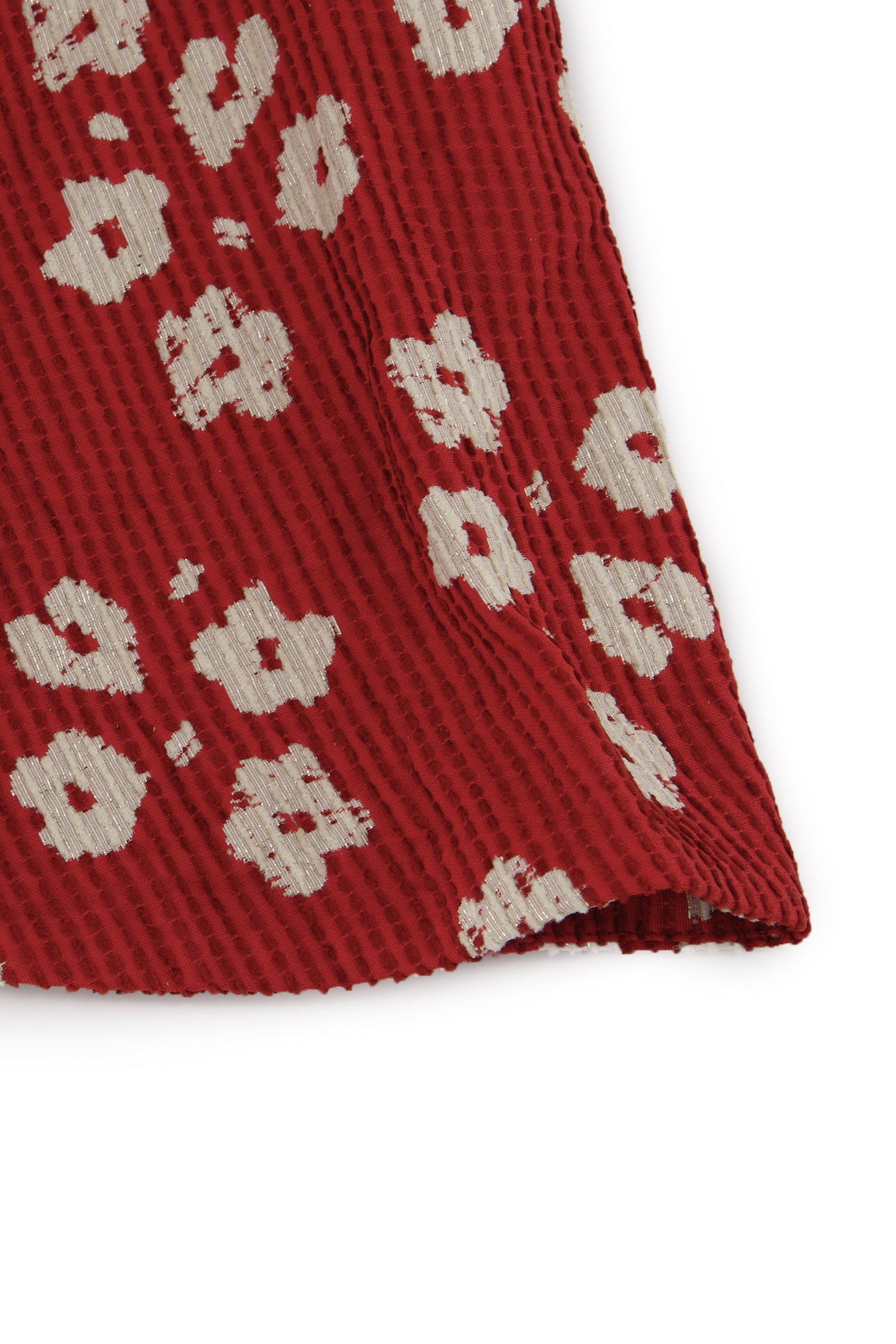 Jupe - Rouge fleurie