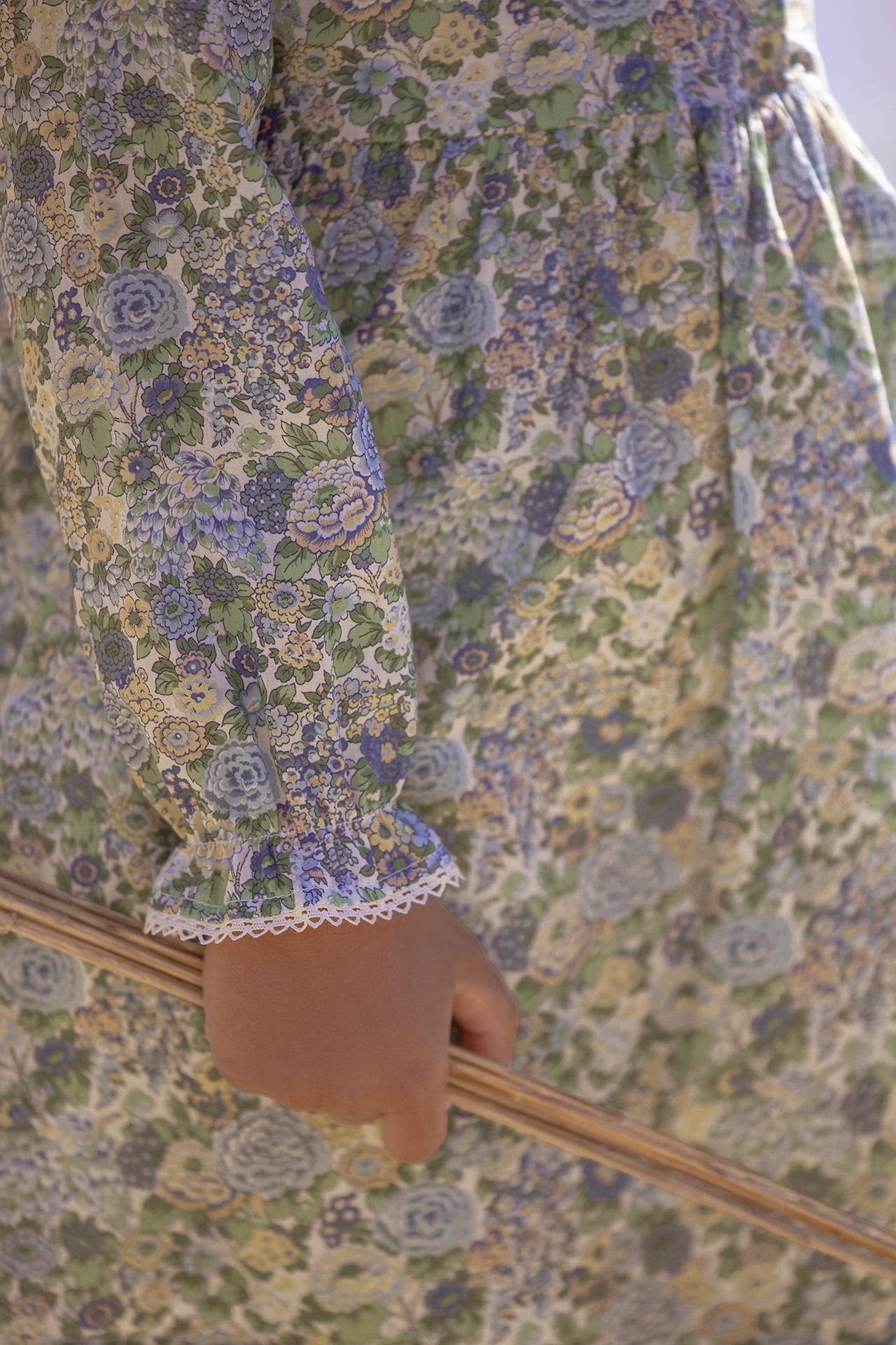 Jurk - stof Liberty Groen Celadon