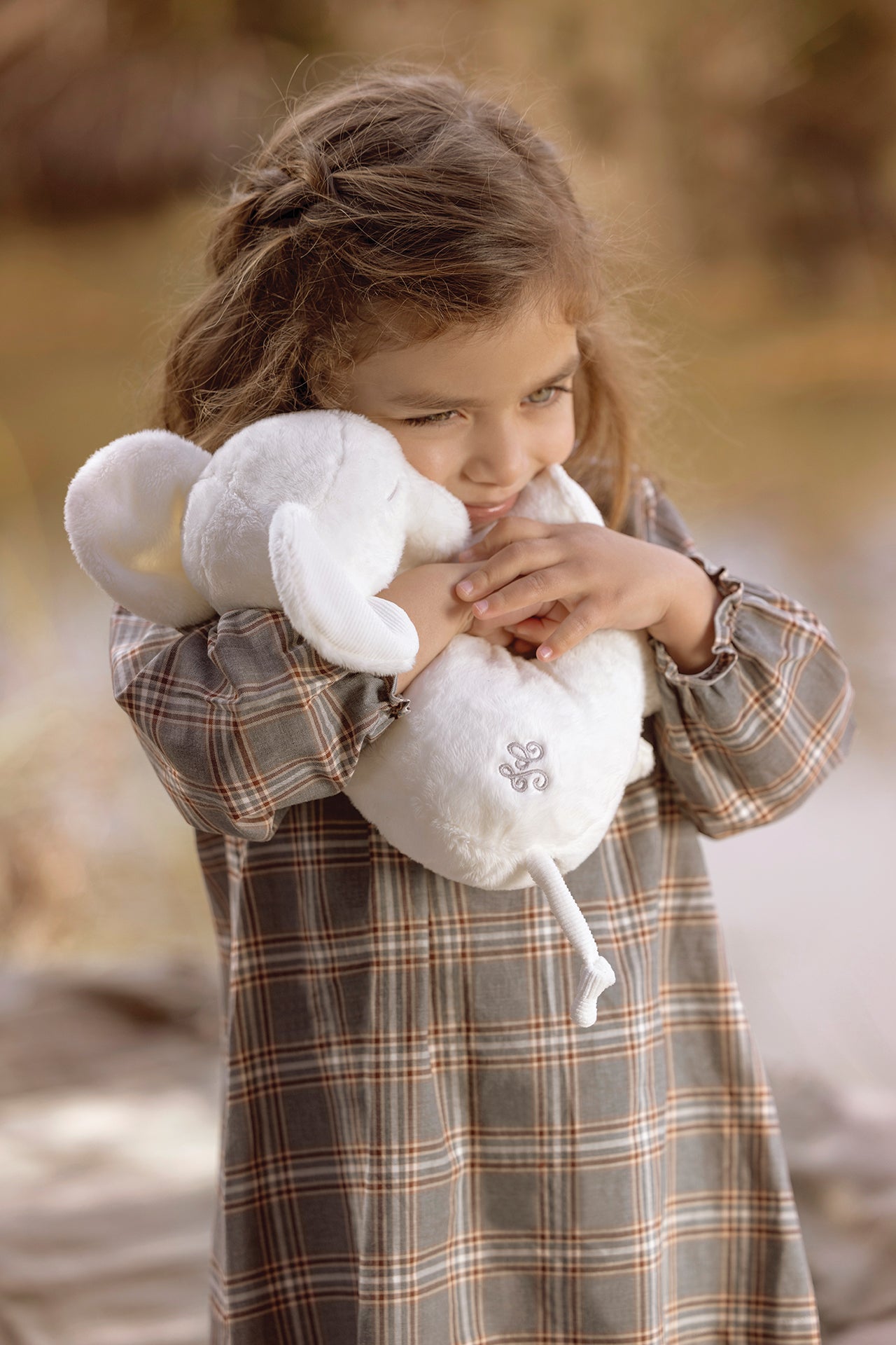 Robe - Gris foncé à carreaux