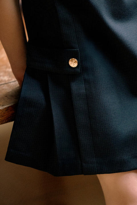 Robe - Marine col Dentelle - Image principale