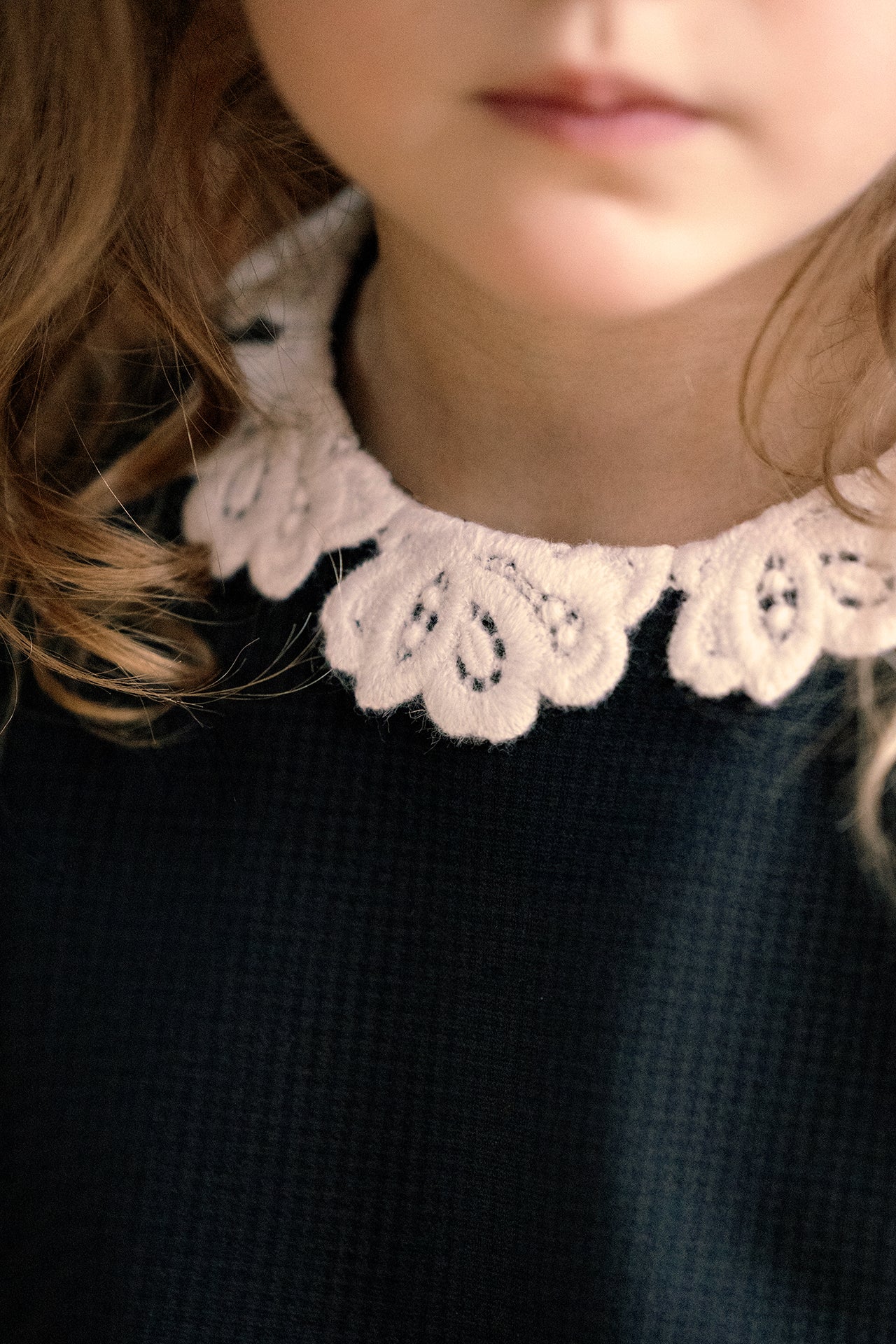 Jurk - Navy Halsband Veter