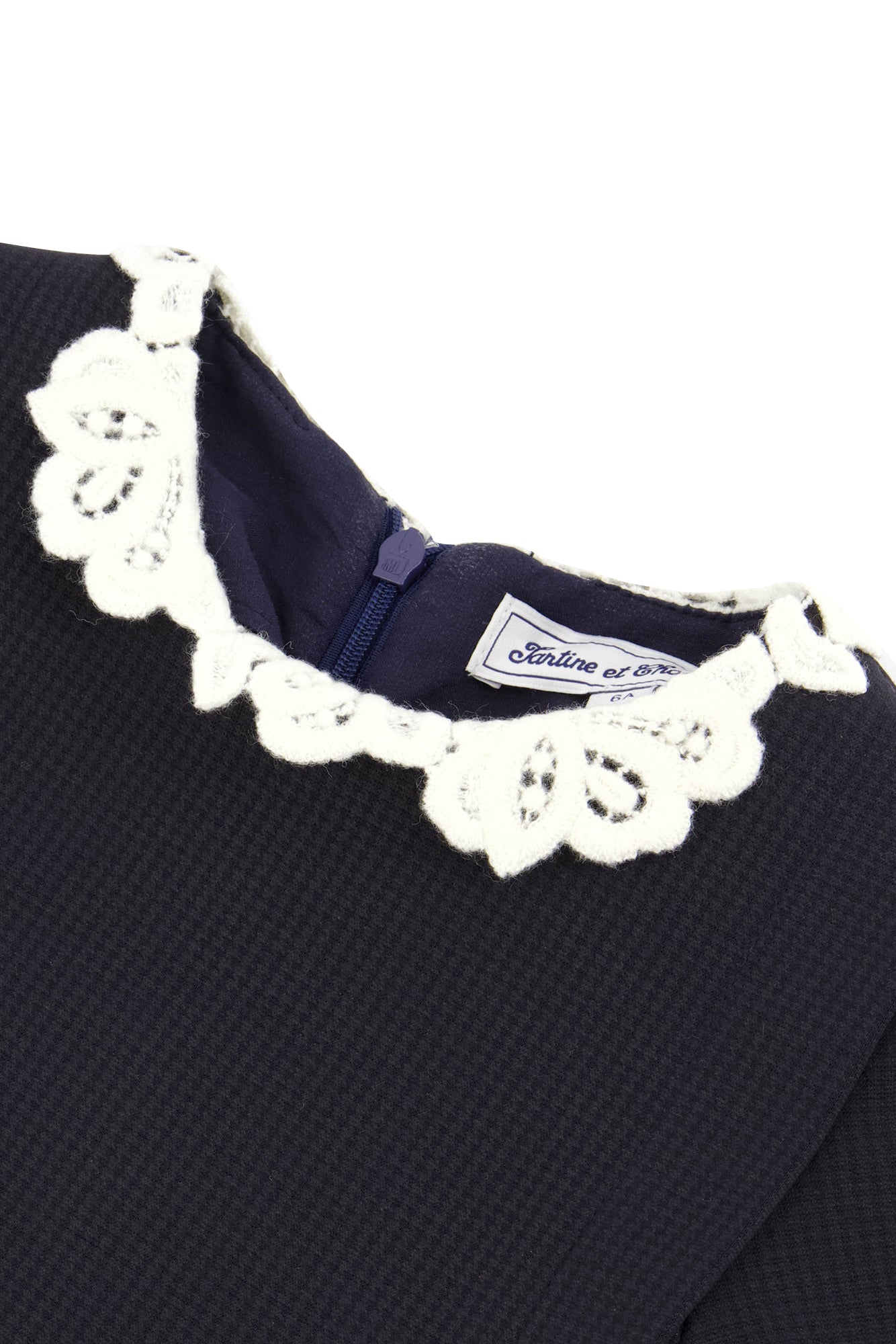 Jurk - Navy Halsband Veter