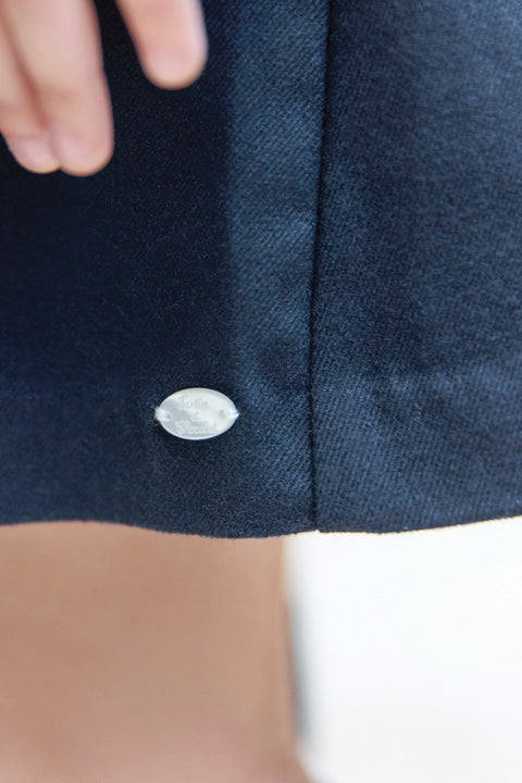 Robe - Marine smock brodé - Image principale