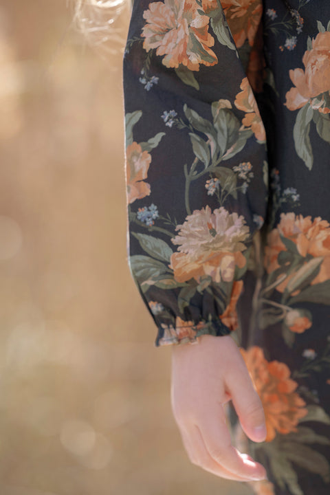 Robe - Marine tissu liberty - Image principale