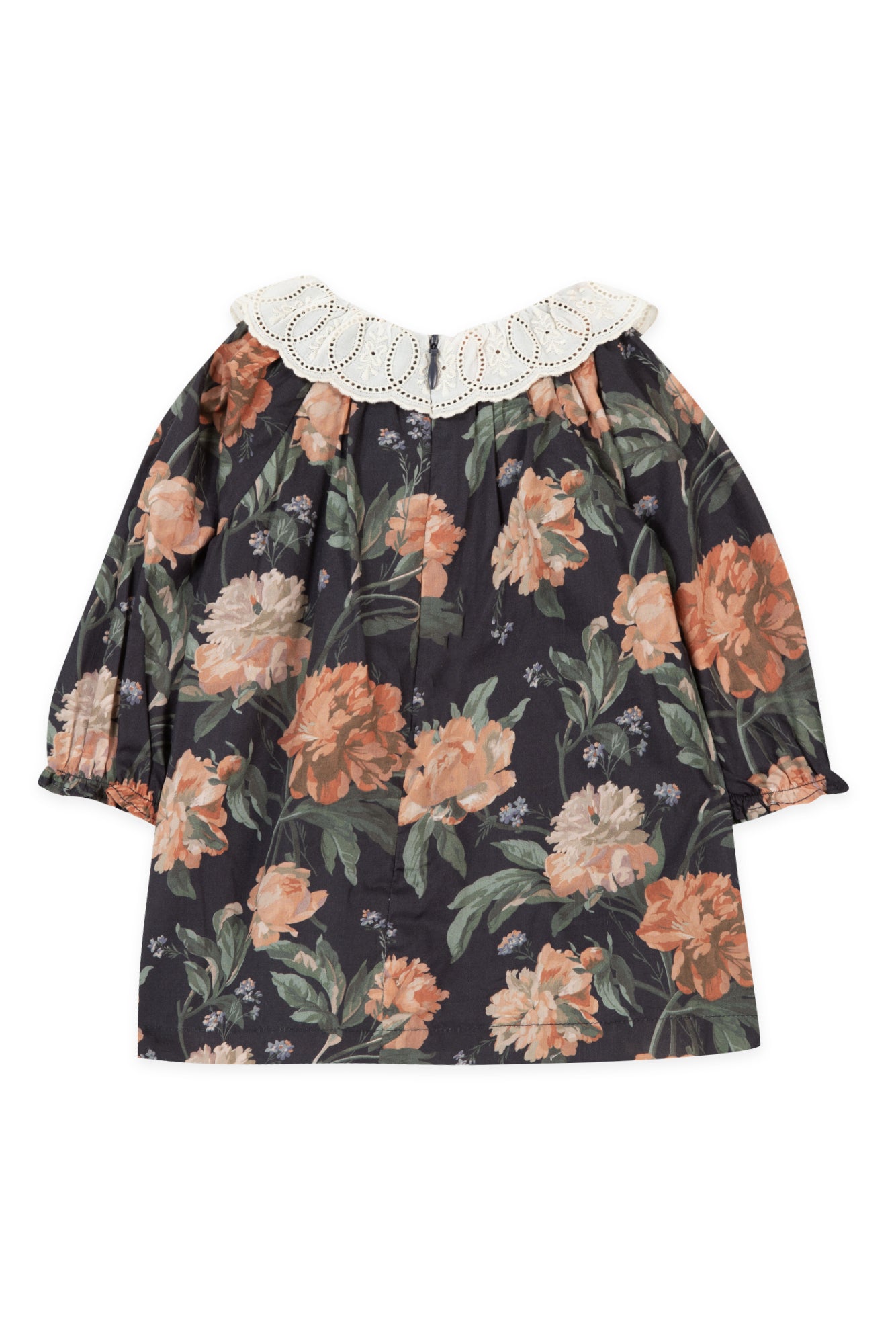 Vestito - Blu navy tessuto Liberty