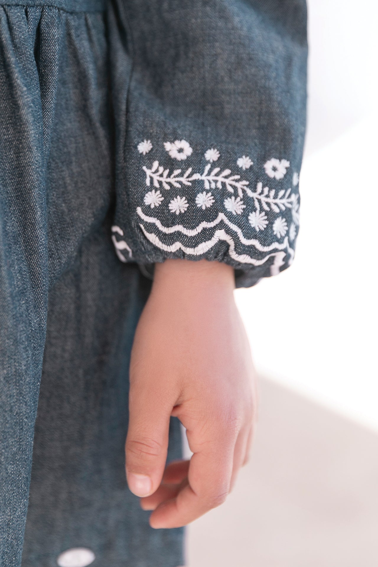 Vestito - Jeans Ricamo Inglese