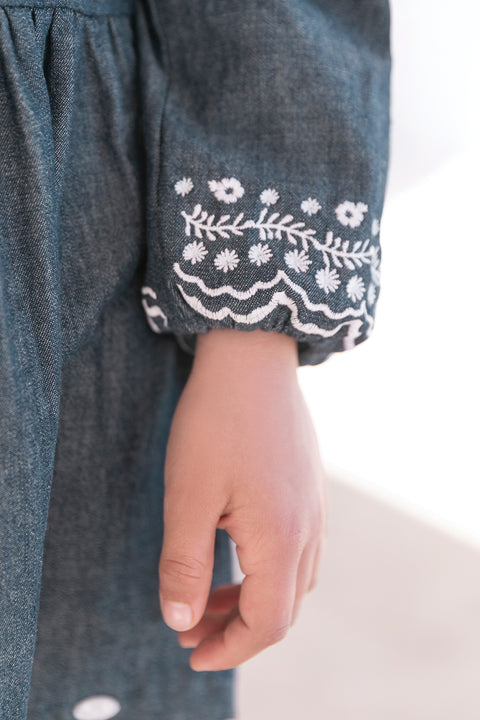 Robe - Jean broderie anglaise - Image principale