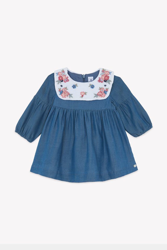 Kleid - Blau Denim - Image principale