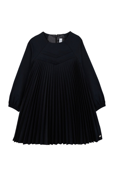 Dress - Navy pleated - Image principale