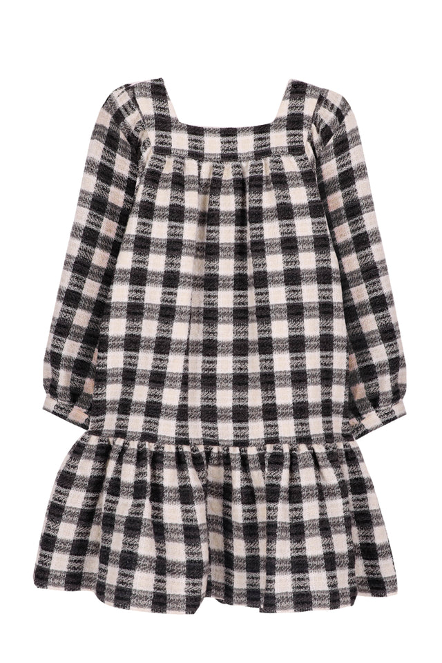 Kleid - Hahnentritt grau meliert - Image principale
