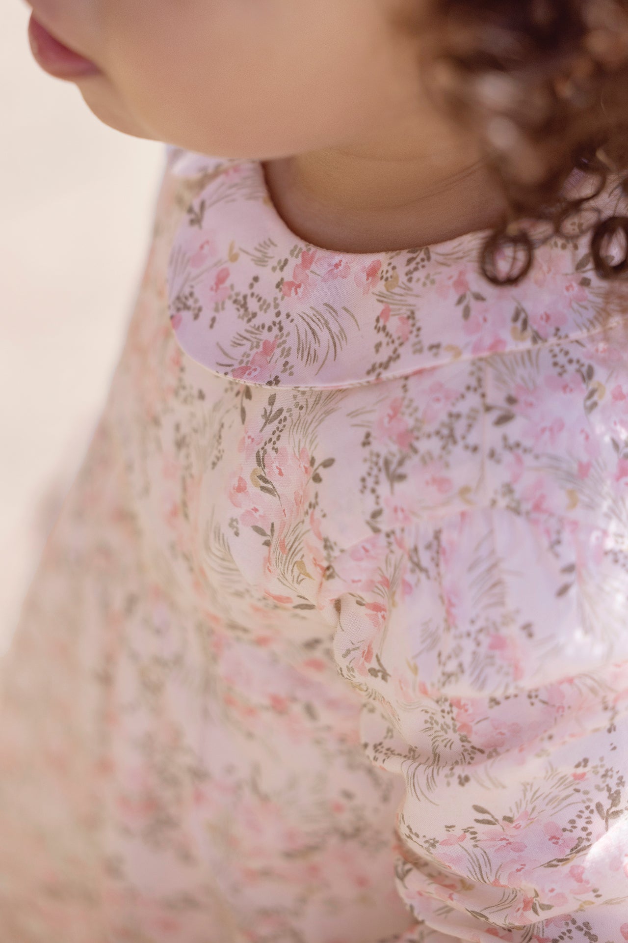 Robe - Kaki imprimé fleuri