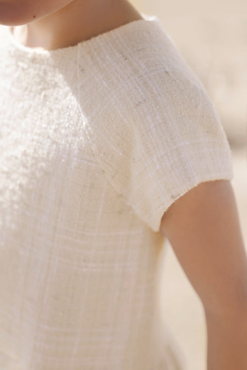 Robe - Ecru fil metalisé - Image principale