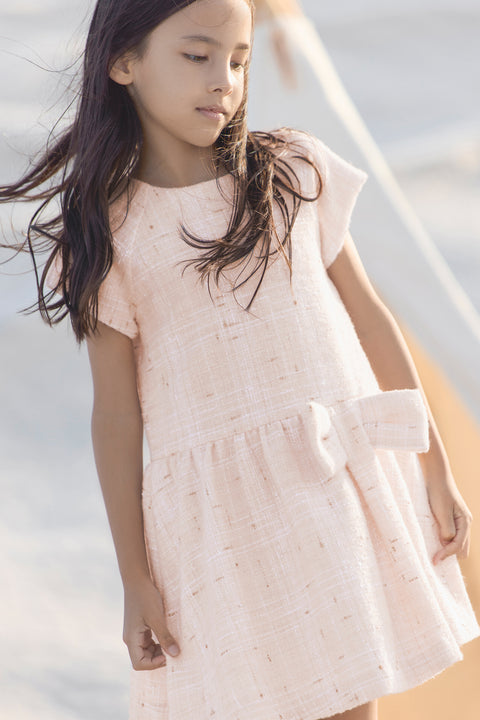 Robe - Rose pâle fil metalisé - Image principale