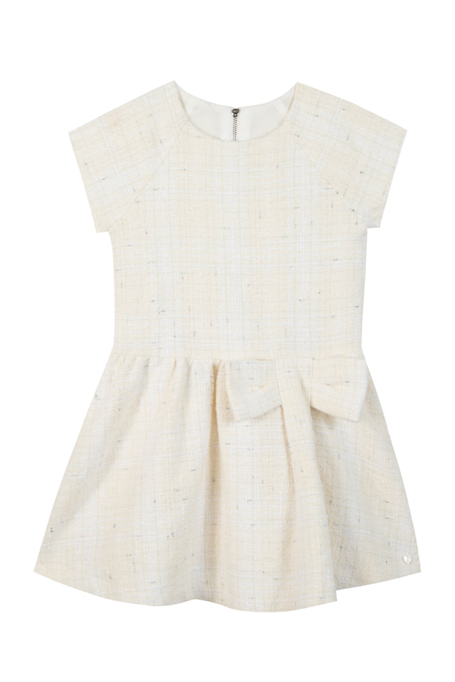 Kleid - Ecru Metallicfaden - Image principale