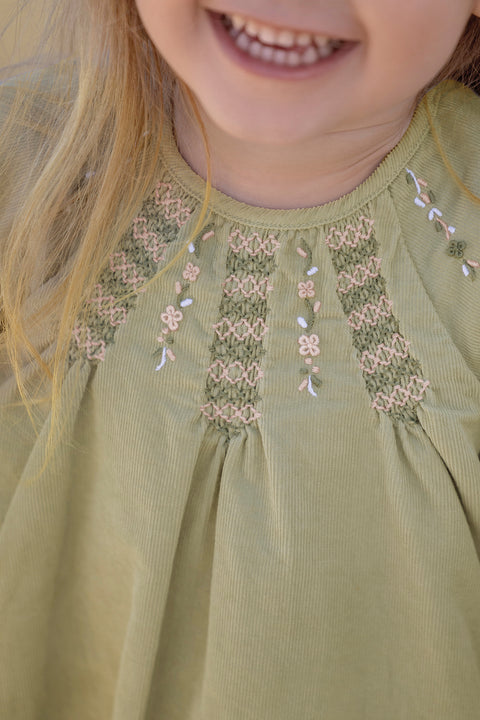 Vestito - Verde saggio Velluto - Image principale