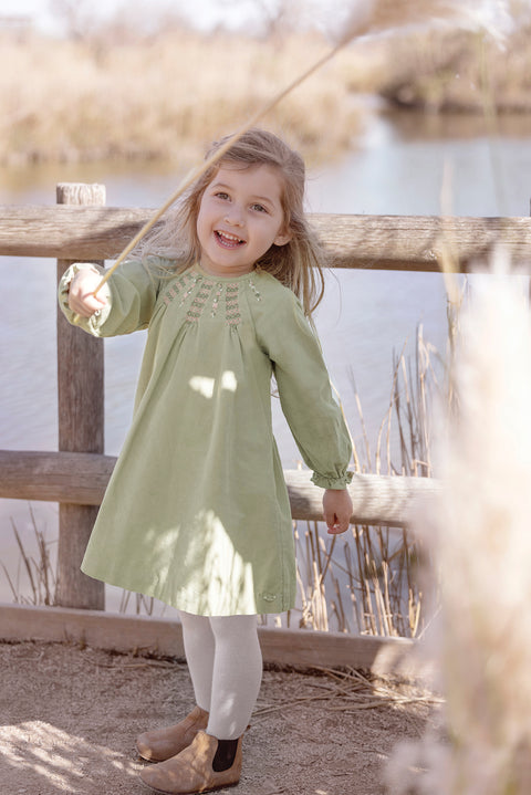 Vestito - Verde saggio Velluto - Image principale