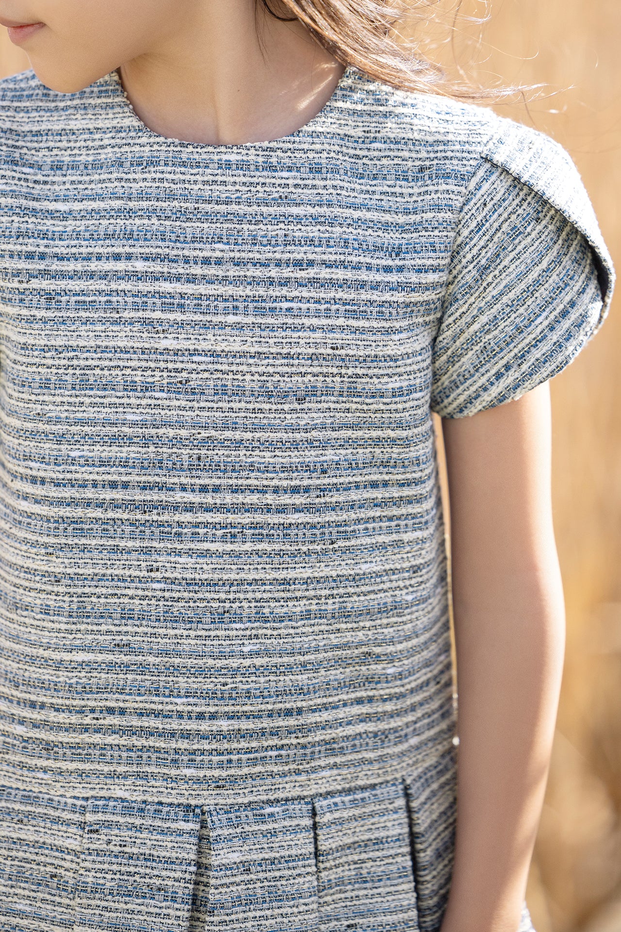 Vestido - Jacquard Marina y ECRU