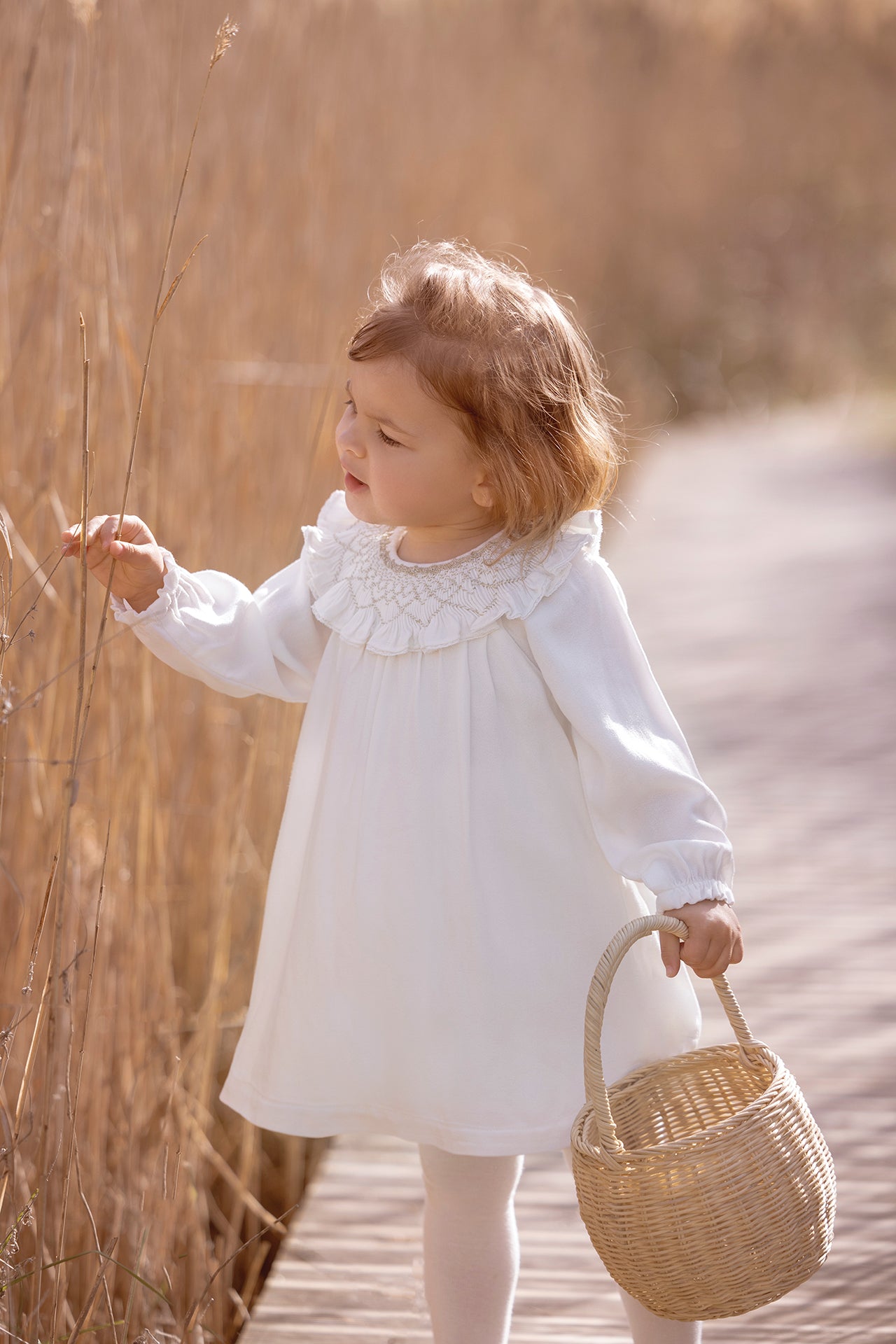 Vestito - Madreperla  Colletto Ricamato Oro