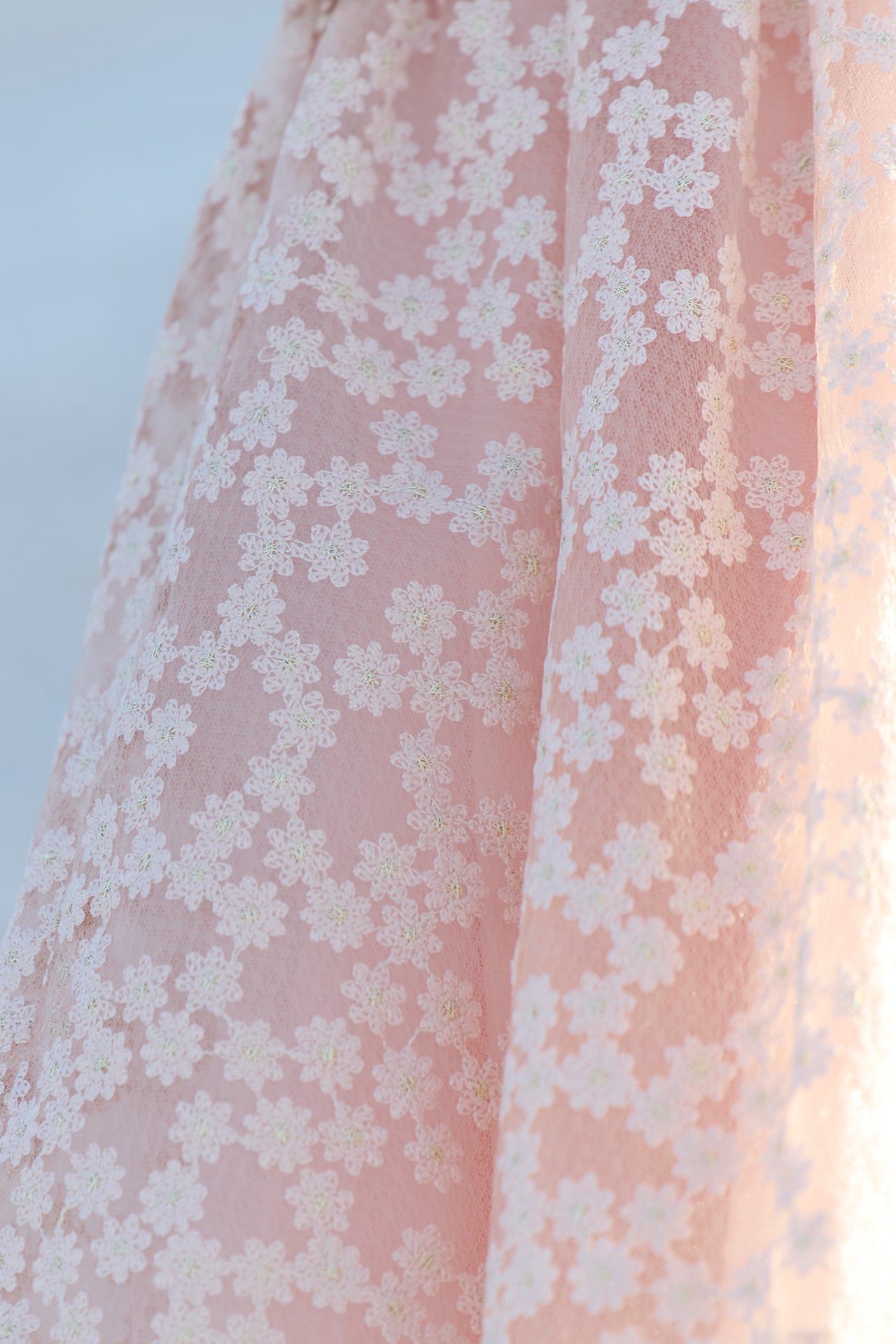 Vestito - Rosa pallido stampa margherita