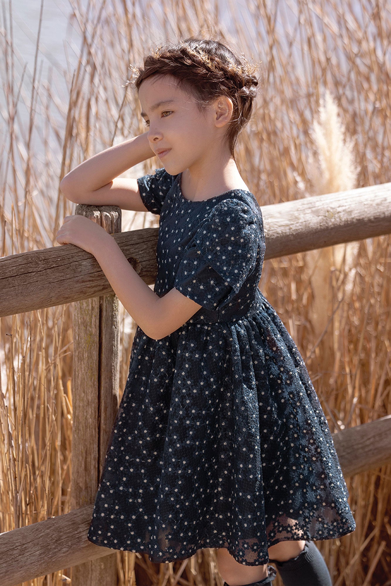 Vestido - Azul marino EstampadoE Marguerite