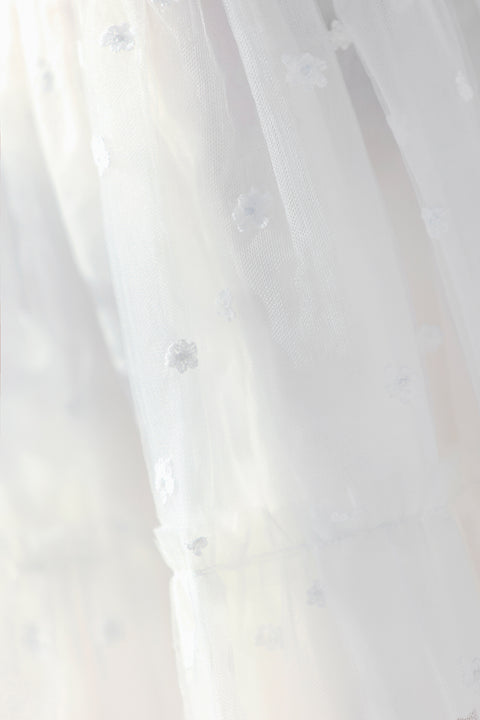 Robe - Tulle Fleurs Nacrées - Image principale