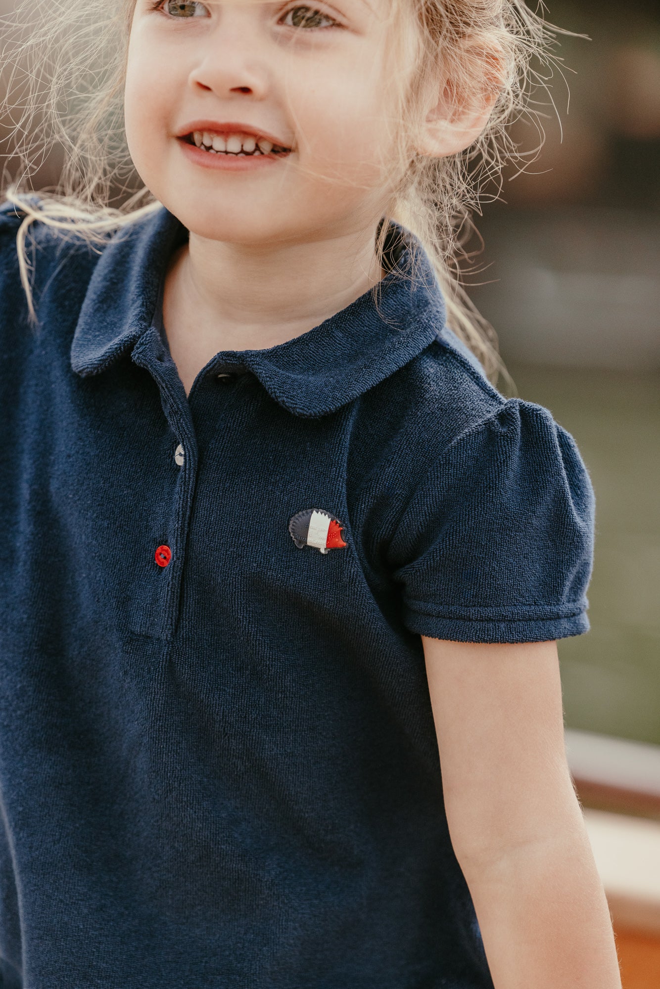 Robe - Polo marine éponge