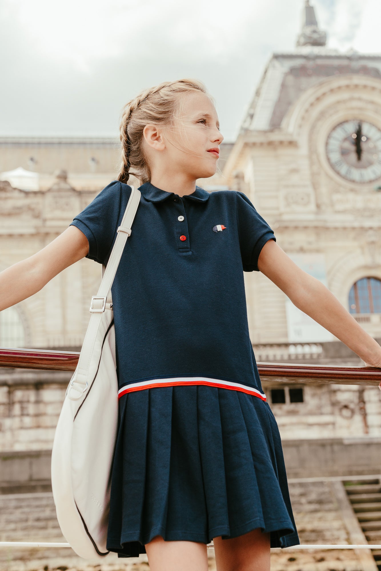 Vestito - polo Blu navy Maglia pungente