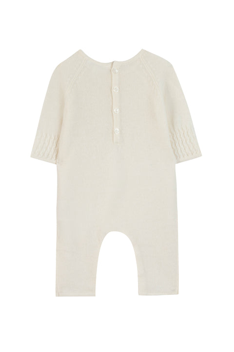 Jumpsuit long - Ecru 100% Cashmere - Image principale