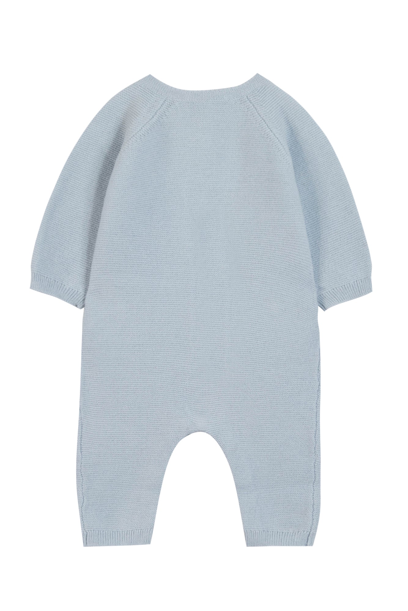 Combinaison longue - Bleu ciel broderie ours