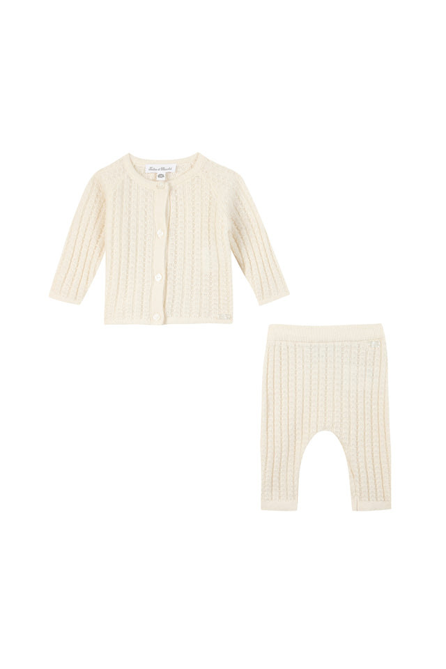 Ensemble long - Ecru tricot - Image principale