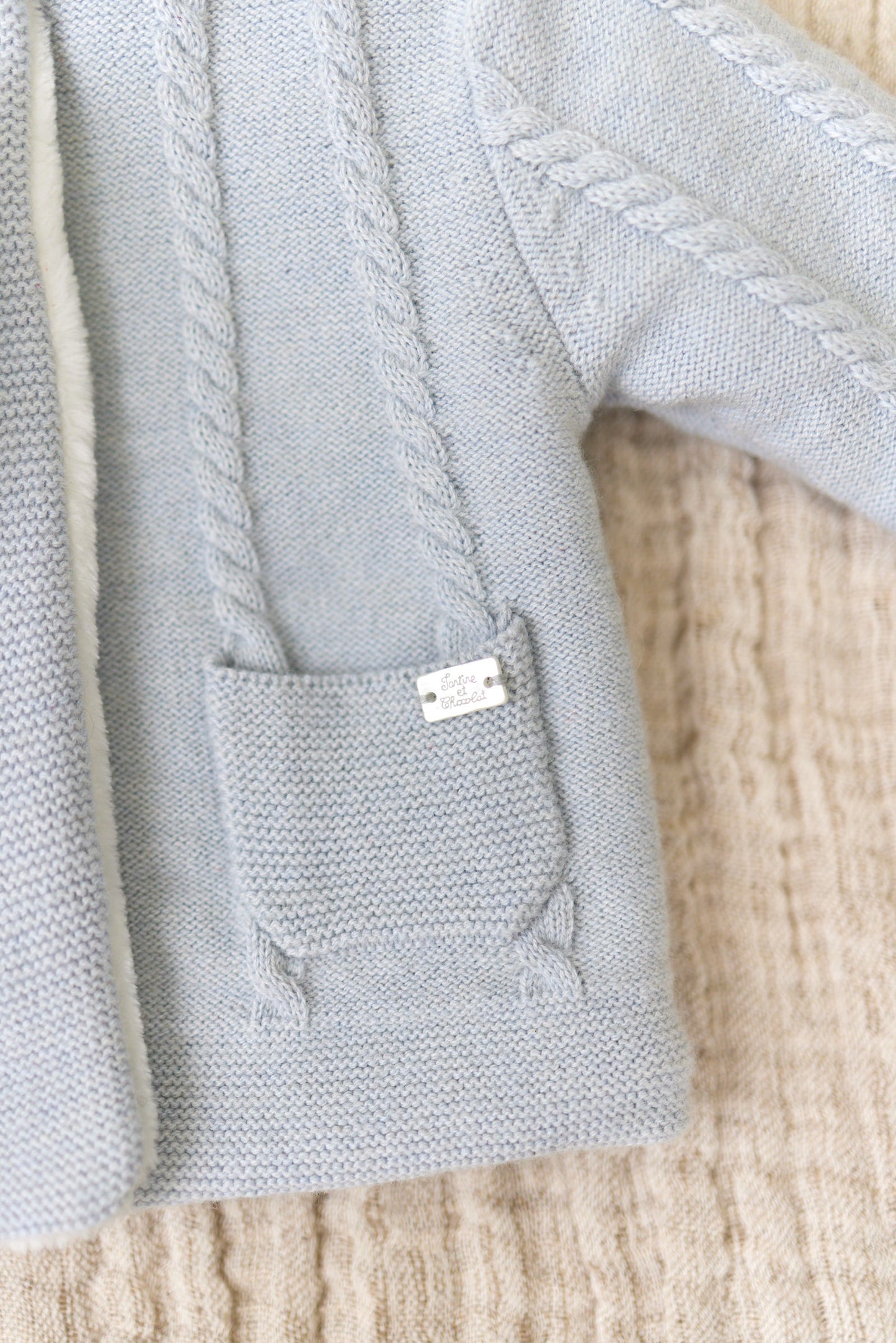 Coat - Sky blue thicket