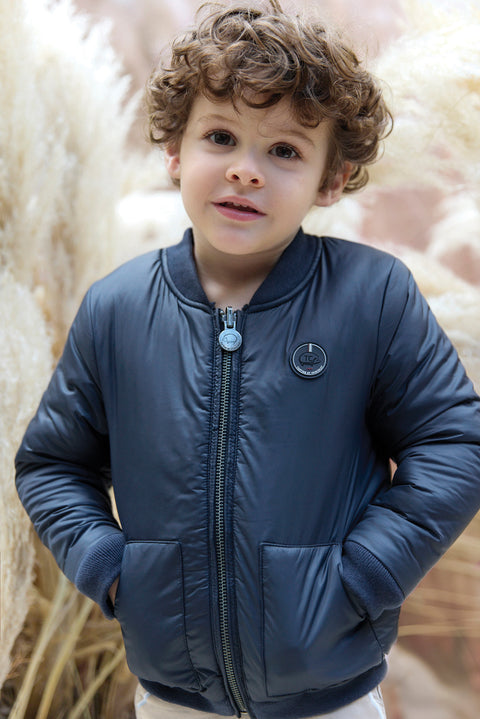 Giacca - Reversibile blu navy - Image principale