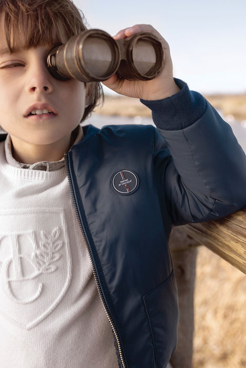 Jacke - Marineblau wendbar - Image principale
