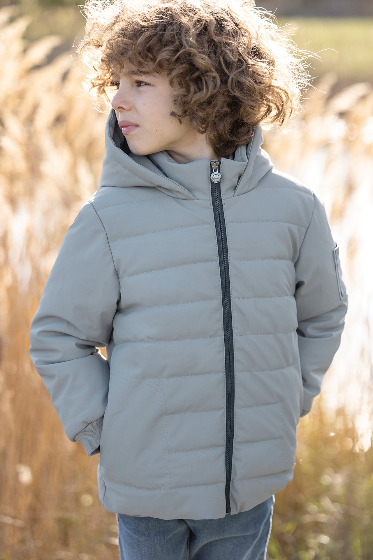 Daunenjacke - Grün Gewitter