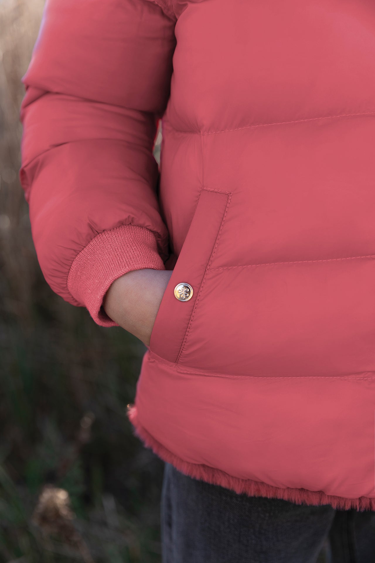 Donsjack - Omkeerbaar framboos