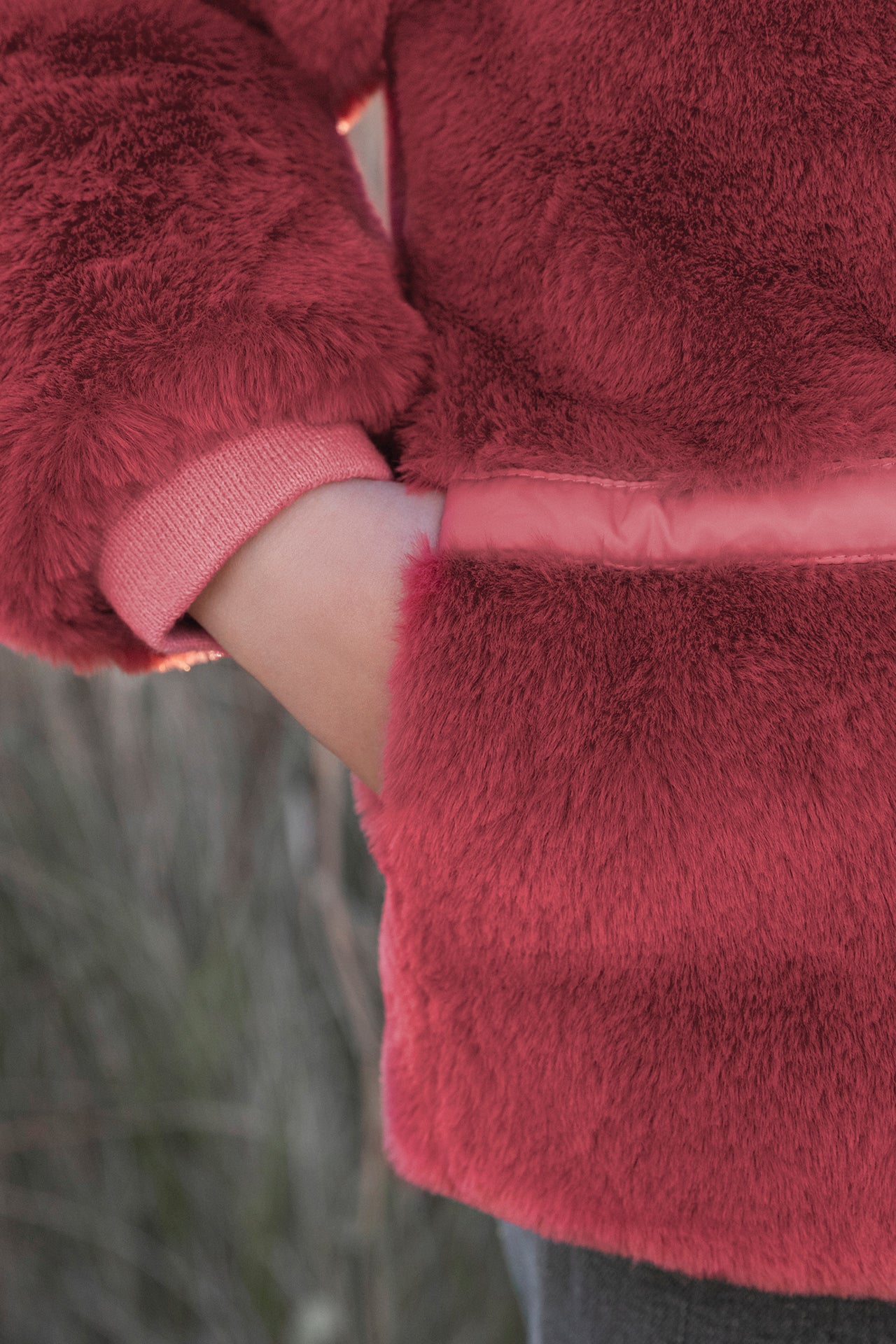 Donsjack - Omkeerbaar framboos