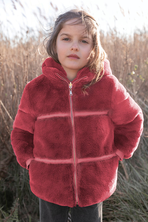 Down jacket - Water-repellent raspberry - Image principale