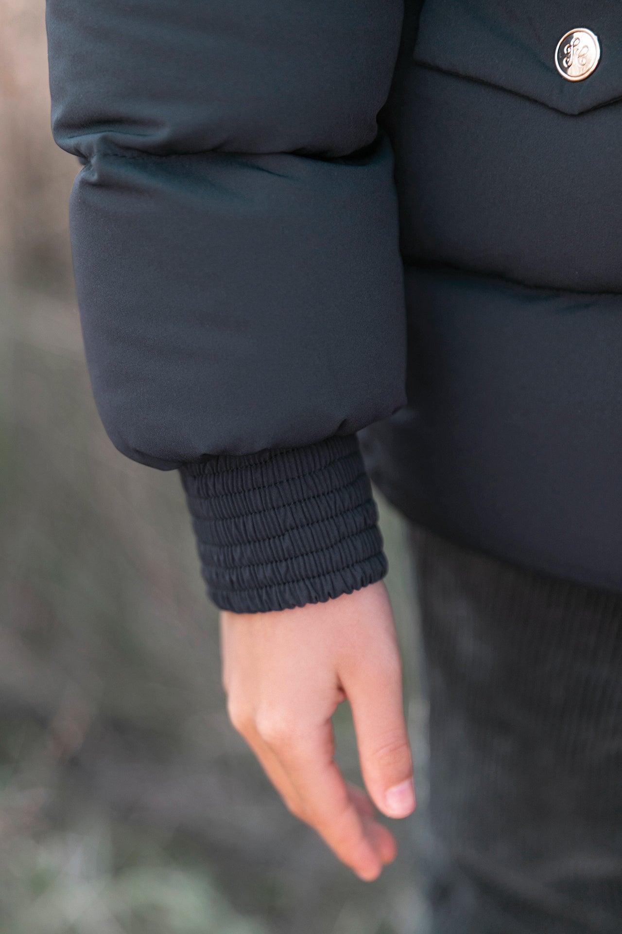 Donsjack - Bi-materiaal Navy