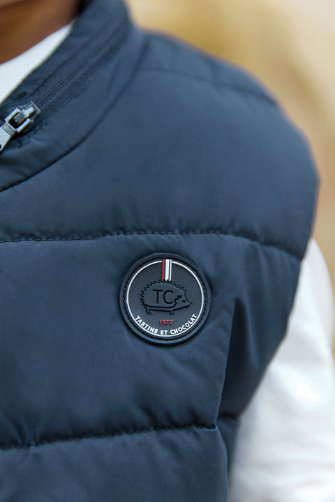 Piumino - Senza maniche Blu navy - Image principale