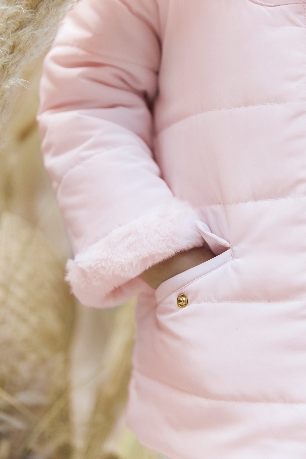 Donsjack - Lichtroze Omkeerbaar