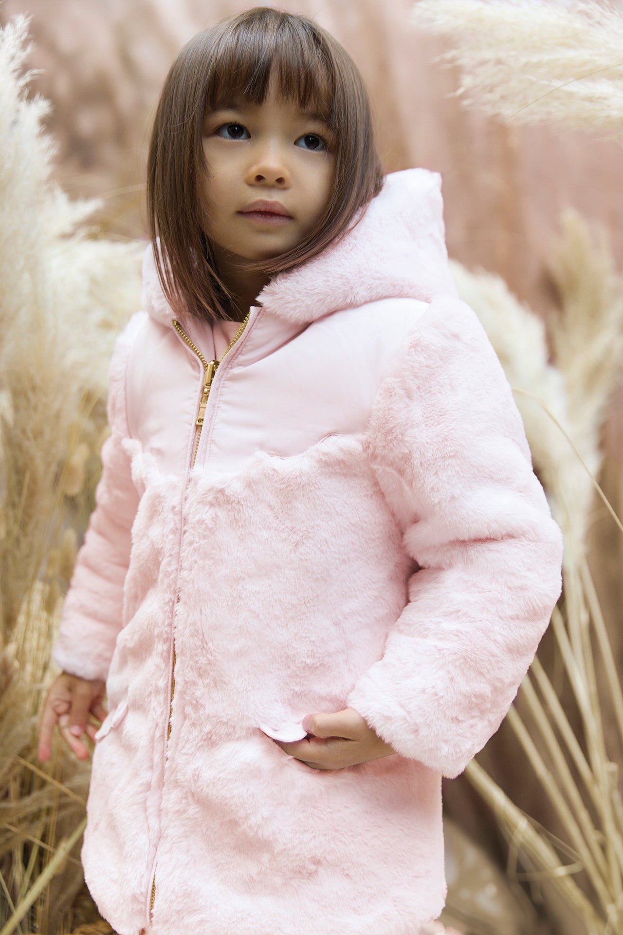 Donsjack - Lichtroze Omkeerbaar