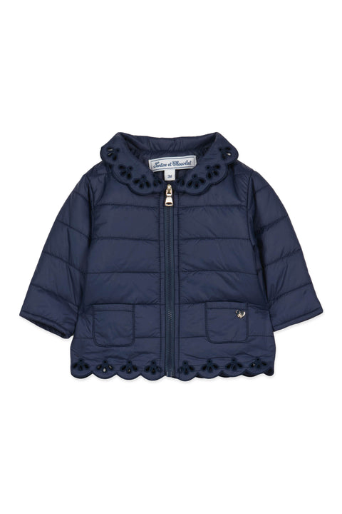 Doudoune - Marine broderie anglaise - Image principale