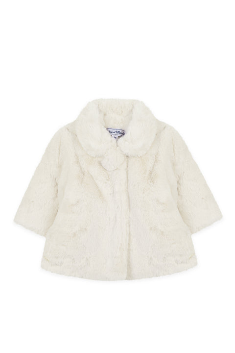 Coat - Ecru Imitation fur - Image principale
