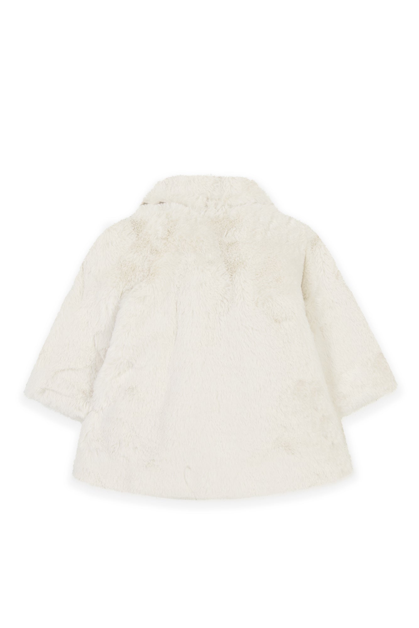 Manteau - Ecru Imitation fourrure