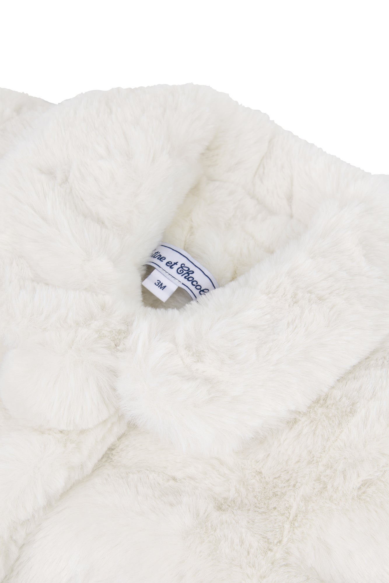 Manteau - Ecru Imitation fourrure