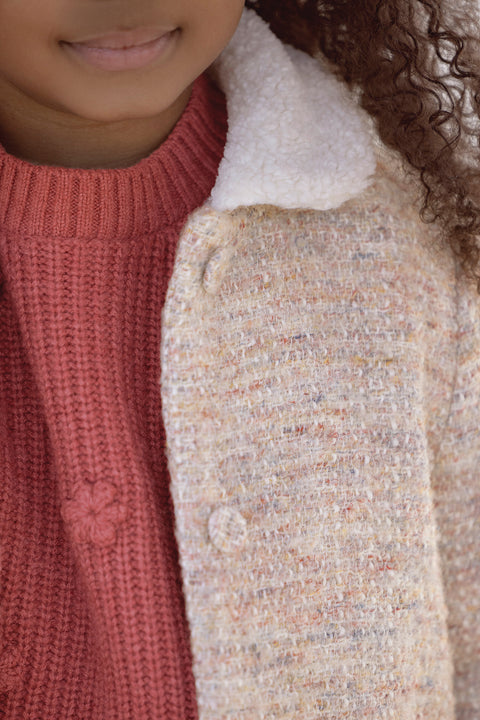 Manteau - Laine multicolore - Image principale