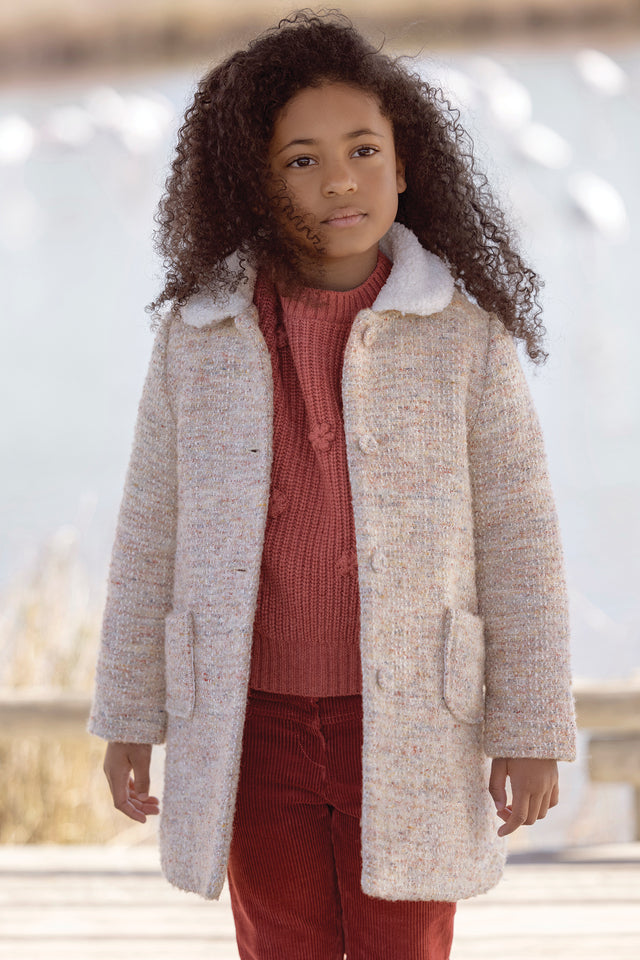 Manteau - Laine multicolore - Image principale
