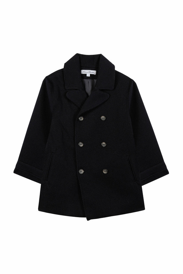 Cappotto - Lana blu navy - Image principale
