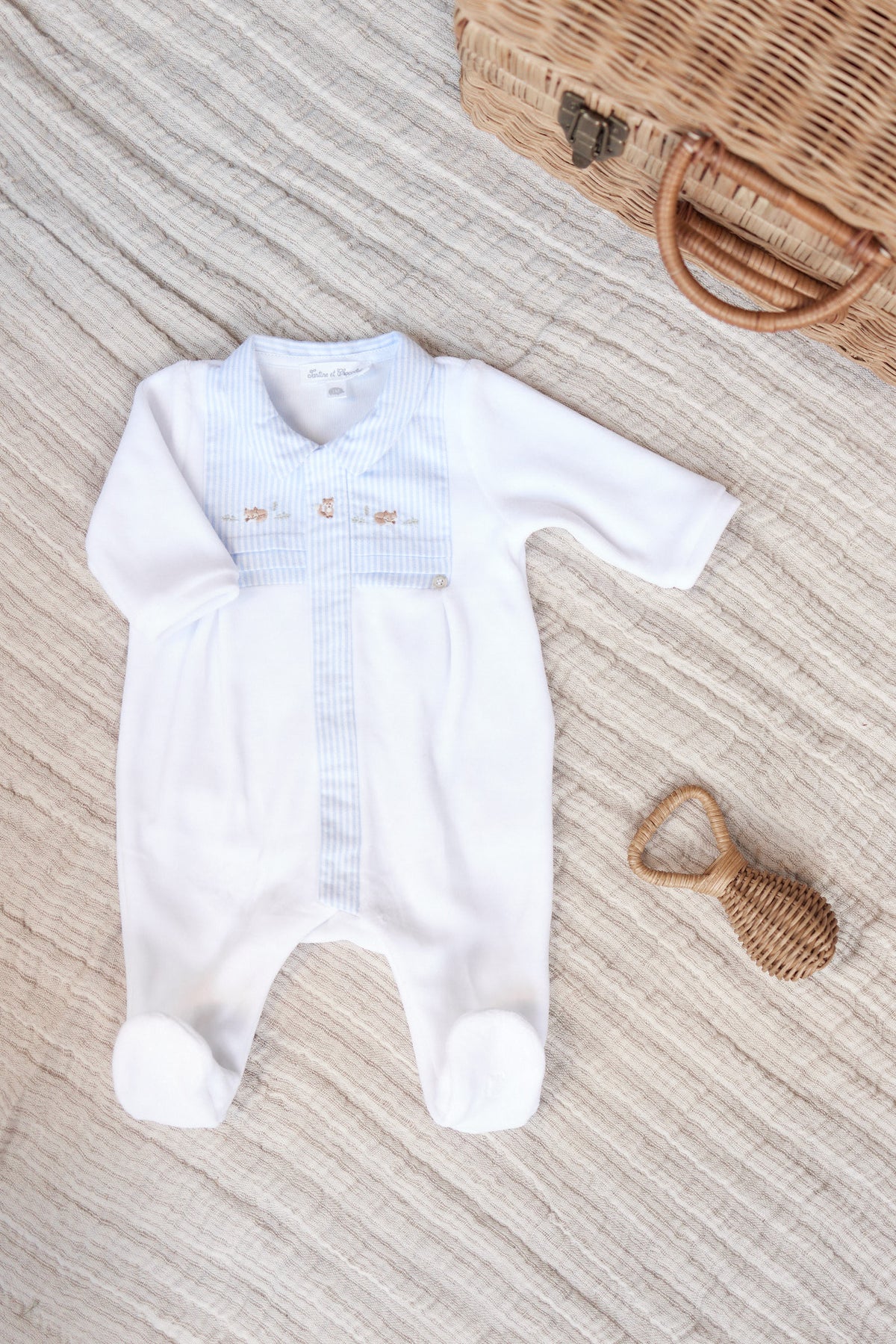 Pajamas - Sky blue velvet