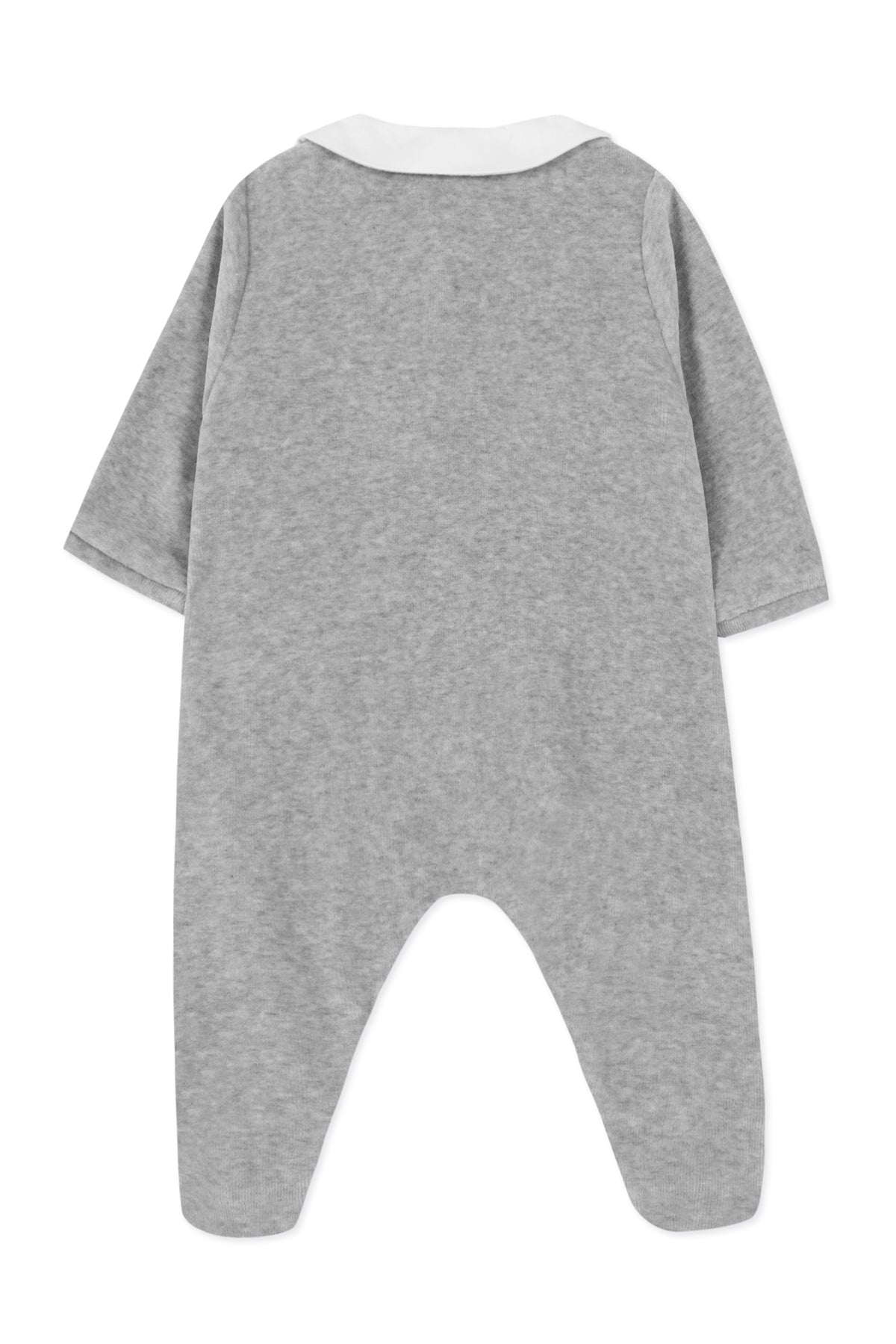 Pijama - Terciopelo gris claro